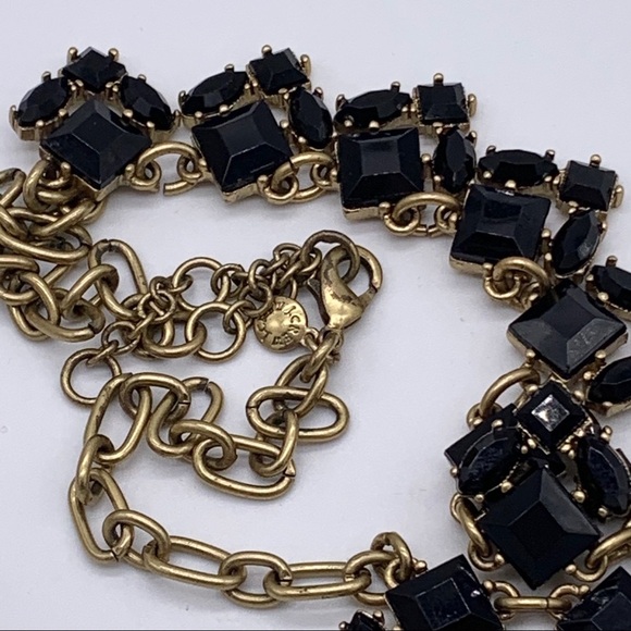 J. Crew Black Faceted Gold Necklace - Picture 2 of 2